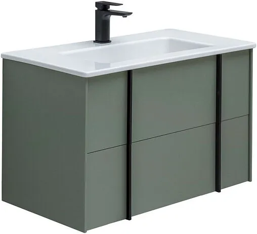 Тумба под умывальник подвесная Allen Brau Reality 80 олива 1.32005.CGM