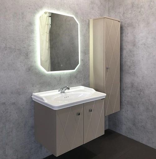 Тумба-умывальник подвесная Comforty Кремона 80 латте 00-00001040CF