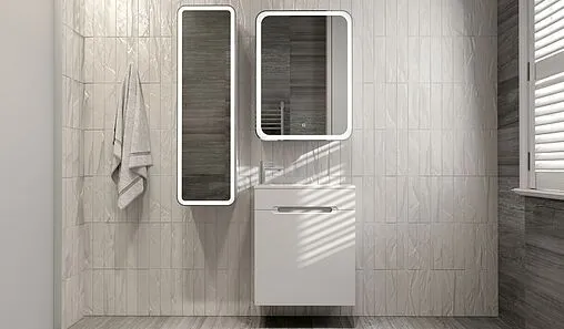 Тумба под умывальник подвесная Jorno Modul 60 белый Mol.01.60/P/W/JR