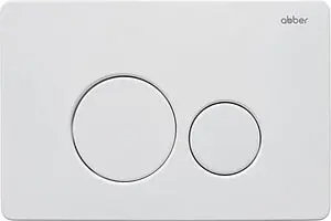Клавиша смыва для унитаза Abber AC0121MW белый матовый, 1
