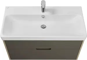 Тумба под умывальник подвесная Aquaton Оливия 90 грей/дуб ойстер 1A254401OLUG0, 3