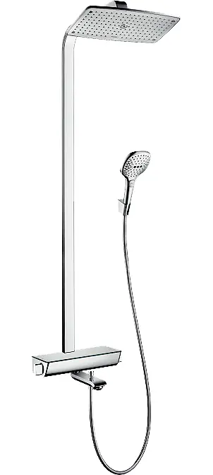 Душевая система с термостатом для ванны Hansgrohe Raindance Select E 360 1jet хром 27113000 Душевая система с термостатом для ванны Hansgrohe Raindance Select E 360 1jet хром 27113000, 1