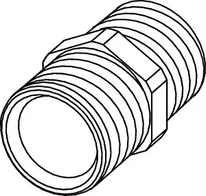 Ниппель соединительный сдвоенный ¾"н x ¾"ек TECEfloor 77220034 Ниппель соединительный сдвоенный ¾"н x ¾"ек TECEfloor 77220034, 2