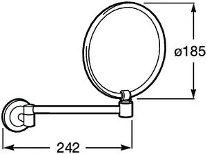 Косметическое зеркало Roca Hotels Classic хром 815486001, 2