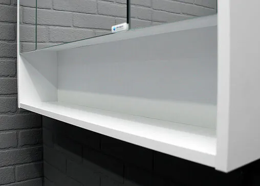 Шкаф-зеркало Айсберг Ева 80 белый DA5923HZ