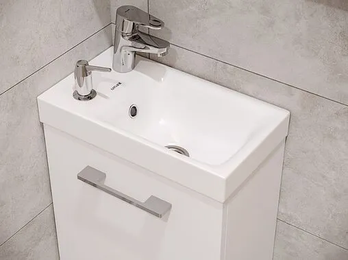 Тумба-умывальник 5 в 1 подвесной Cersanit Smart (5 в 1) белый 64179