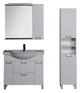 Шкаф-зеркало Aquanet Сити 100 белый 170566, 5