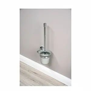 Ёршик для унитаза Aquanet хром 5588, 3