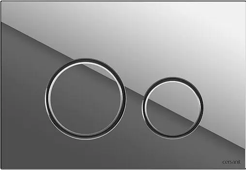 Комплект 6 в 1 Cersanit Crea Square CO DPL EO slim 64443 с кнопкой Twins хром глянцевый
