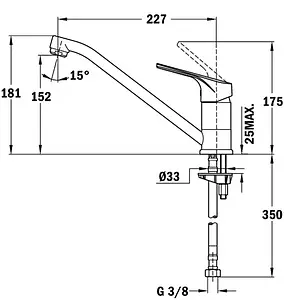 Смеситель для кухни Teka MTP 913 хром 469130210 Смеситель для кухни Teka MTP 913 хром 469130210, 2