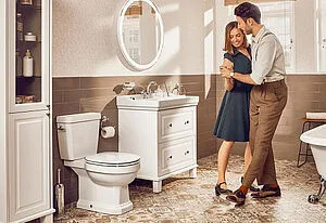 Тумба-умывальник напольная Roca Carmen 80 белый матовый 857135415+3270A0000, 4