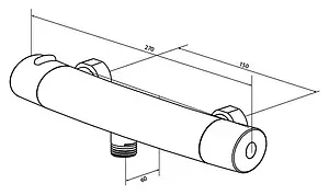 Термостат для душа Am.Pm Sense хром F7540000 Термостат для душа Am.Pm Sense хром F7540000, 2