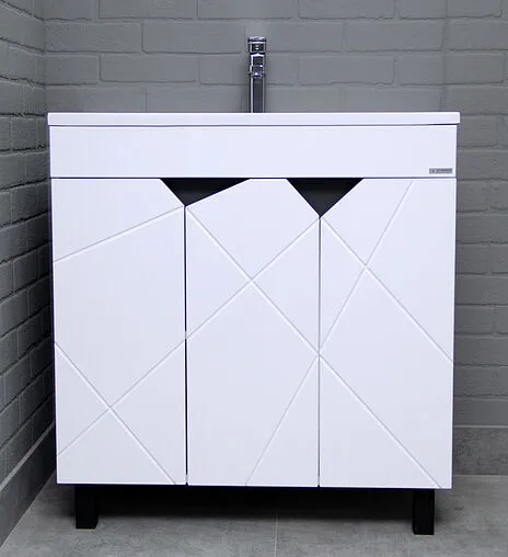 Тумба-умывальник напольная Домино Vector 80 белый DV6604T+4670142930273