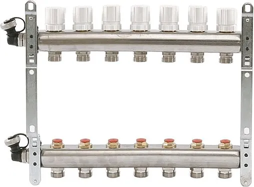 Группа коллекторная распределительная 7 отводов 1&quot;в/в x ¾&quot;ек Uni-fitt 451I4307