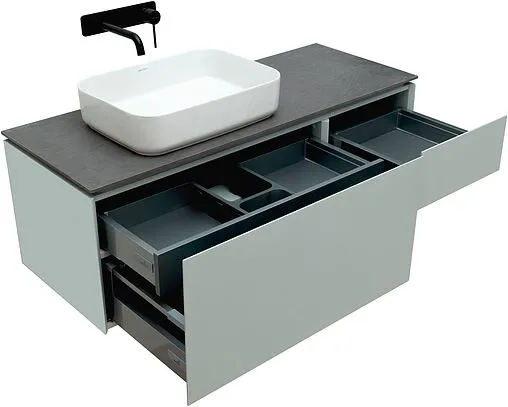 Тумба-умывальник подвесная Allen Brau Infinity 120 L папирус 1.21006.PWM+