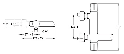 Термостат для ванны Jacob Delafon Toobi хром E8992-CP
