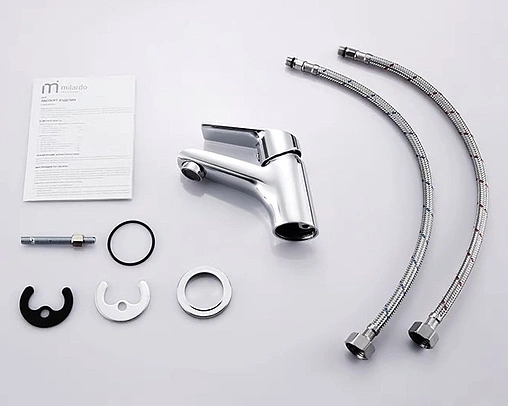 Смеситель для раковины Milardo Nelson хром NELSB00M01