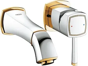 Смеситель для раковины из стены Grohe Grandera хром/золото 19929IG0, 1