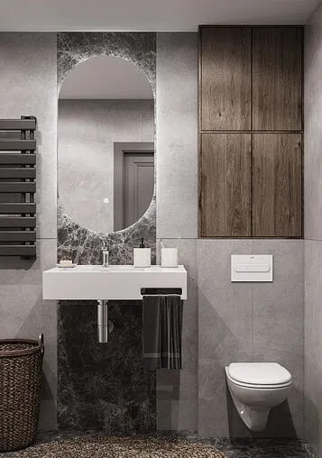 Раковина Aquaton Квадро Про 80 L с полотенцедержателем белый 1A734431QA01L