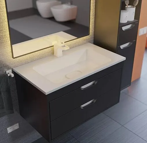 Тумба под умывальник подвесная Uperwood UPD Modul 75 чёрный матовый 2930205153 Тумба под умывальник подвесная Uperwood UPD Modul 75 чёрный матовый 2930205153