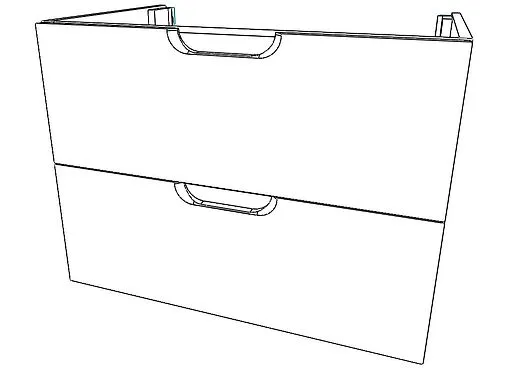Тумба под умывальник подвесной Домино Classica 70 олива DD2505T