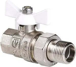 Кран шаровый с американкой ½"в x ½"н Valtec Base VT.227.NW.04 Кран шаровый с американкой ½"в x ½"н Valtec Base VT.227.NW.04, 1