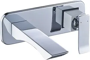 Смеситель для раковины из стены Lemark Contest белый/хром LM5826CW, 1