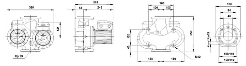 Насос циркуляционный Grundfos UPSD 40-120 F 96401946