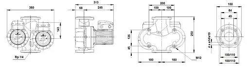 Насос циркуляционный Grundfos UPSD 40-120 F 96408903