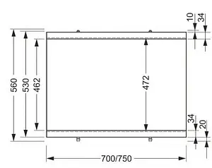 Панель для ванны боковая Cersanit Universal/2 75 белый PB-TYPE2*75-W Панель для ванны боковая Cersanit Universal/2 75 белый PB-TYPE2*75-W, 4