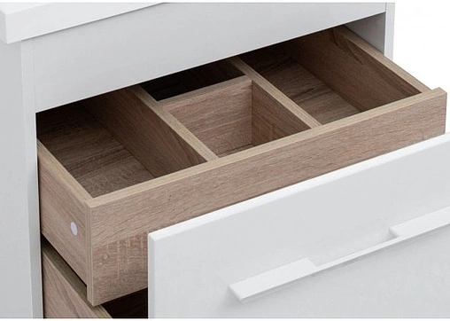 Тумба-умывальник подвесная над стиральной машиной Aquanet Августа 120 L дуб сонома 00210027+00239565