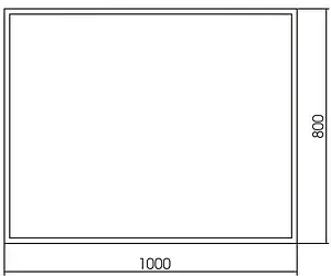 Зеркало Aquanika Metallica 100 чёрный AQM10060RU135 Зеркало Aquanika Metallica 100 чёрный AQM10060RU135, 3