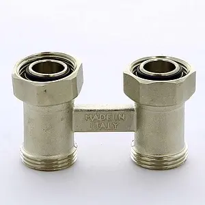 Узел нижнего подключения радиатора прямой ¾&quot;ек x ¾&quot;ек Tiemme 3390001, 5