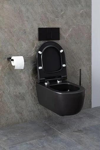 Унитаз подвесной безободковый Allen Brau Priority черный матовый 4.31002.31