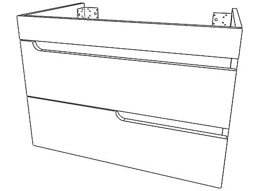 Тумба-умывальник подвесной Айсберг Веста 70 белый DV5916T+4670142930037