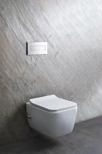 Унитаз подвесной безободковый с функцией биде и встроенным смесителем Allen Brau Liberty белый 4.33009.20