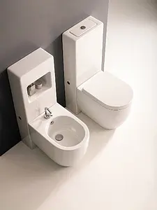 Биде напольное Kerasan Flo белый 312001, 5