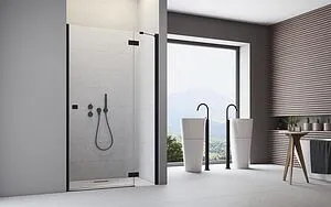 Дверь в нишу 800мм прозрачное стекло Radaway Essenza New Black DWJ 80 R 385012-54-01R, 3