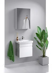 Тумба под умывальник подвесная Aqwella Smart 50 белый/бетон светлый SRT0105BS Тумба под умывальник подвесная Aqwella Smart 50 белый/бетон светлый SRT0105BS, 3