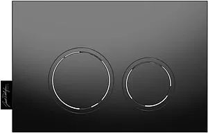 Клавиша смыва для унитаза Jacob Delafon E38066-BMT черный матовый Клавиша смыва для унитаза Jacob Delafon E38066-BMT черный матовый, 1