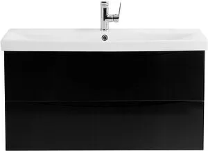 Тумба-умывальник подвесная BelBagno MARINO-CER 90 Nero Lucido MARINO-CER-900-2C-SO-NL-P+BB-0323-90-LVB, 1