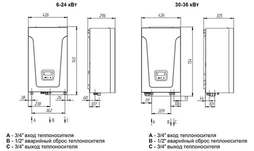 Котел электрический одноконтурный 12кВт Baxi Ampera Plus 12 E8403212-- Котел электрический одноконтурный 12кВт Baxi Ampera Plus 12 E8403212--
