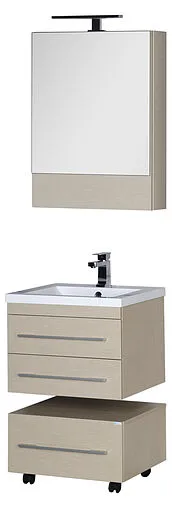 Шкаф-зеркало Aquanet Нота 58 L светлый дуб 00158856