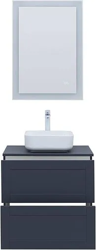 Тумба-умывальник подвесная Aquanet Терра 70 маренго 00313244+