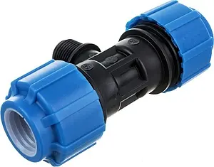 Тройник компрессионный переходной 25мм x ½&quot;н x 25мм ТПК-Аква 51251225, 3