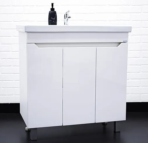 Тумба-умывальник напольный Айсберг Мечта 80 белый DM2325T+1WH302251