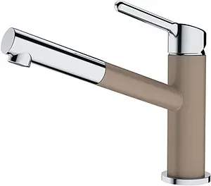 Смеситель для кухни с выдвижным изливом Franke Orbit миндаль/хром 115.0623.147 Смеситель для кухни с выдвижным изливом Franke Orbit миндаль/хром 115.0623.147, 1