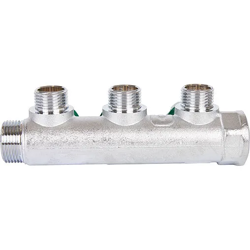 Коллектор регулирующий проходной 3 отвода ¾&quot;в/н x ½&quot;к Stout SMB-6850-341203