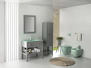 Раковина ISVEA SistemaT 81.5 мятный 10SL51081SV-2T Раковина ISVEA SistemaT 81.5 мятный 10SL51081SV-2T, 5