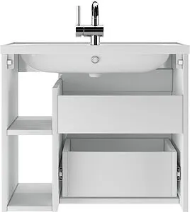 Тумба под умывальник подвесная Айсберг Absolute 60 белый DA6701T, 5